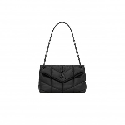 YSL PUFFER SMALL IN NAPPA LEATHER 5774761EL081000 (29*17*11cm)